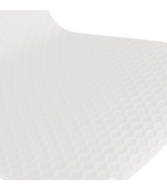 Tabouret de bar design blanc en plastique et métal Monaco