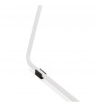 Tabouret de bar design blanc en plastique et métal Monaco