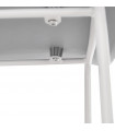 Tabouret de bar design gris en plastique et métal Monaco
