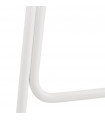 Tabouret de bar design bleu en plastique et métal Monaco