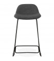 Tabouret de bar design gris foncé en tissu et métal Pineapple Mini