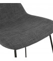 Tabouret de bar design gris foncé en tissu et métal Pineapple Mini