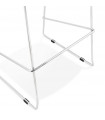 Tabouret de bar design noir en plastique et métal Reman