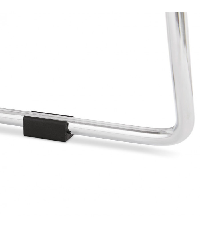 Tabouret de bar design blanc en plastique et métal Reman