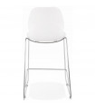 Tabouret de bar design blanc en plastique et métal Reman Mini