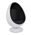 Fauteuil Design blanc en plastique et tissu Piccadilly