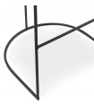 Tabouret de bar design naturel en bois et métal Jak