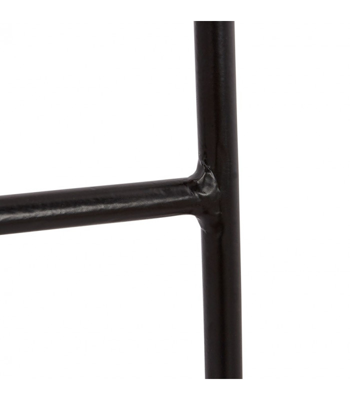 Tabouret de bar design naturel en bois et métal Jak Mini