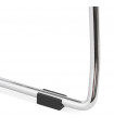 Chaise design rose en plastique et métal Amalfi
