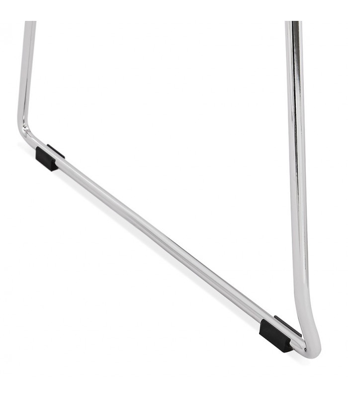 Chaise design gris en plastique et métal Amalfi