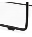 Chaise design rose en plastique et métal Amalfi