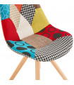 Chaise design en tissu et bois Marshall