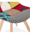 Chaise design en tissu et bois Klien