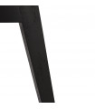 Chaise design noir en plastique et bois Arabesque
