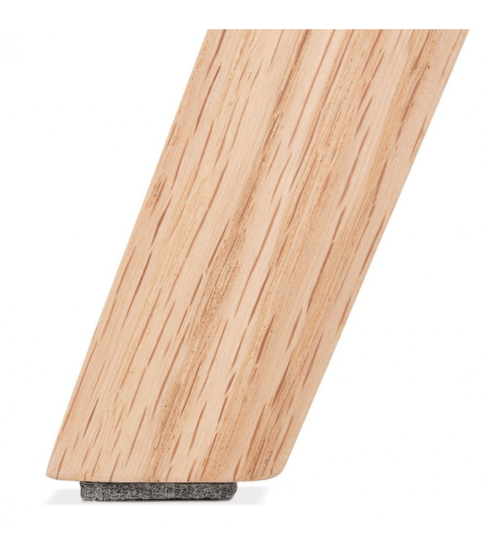 Chaise design gris en tissu et bois Kolo