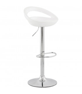 Tabouret de bar design blanc en plastique Plasma