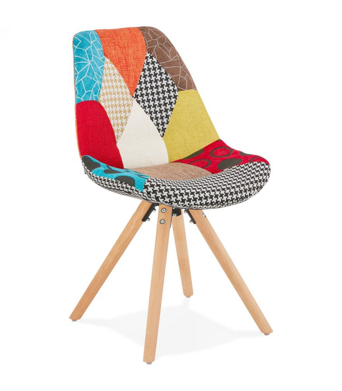 Chaise design en tissu et bois Marshall