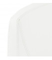 Fauteuil design blanc en similicuir Leoni