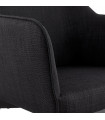 Fauteuil design noir en tissu Obi