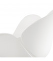 Fauteuil design blanc en plastique Firenz