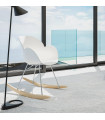Fauteuil design blanc en plastique Firenz