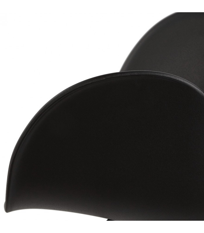 Fauteuil design noir en plastique Firenz