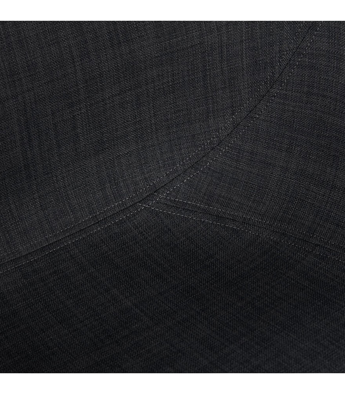 Fauteuil design gris foncé en tissu Ortona