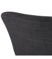 Fauteuil design gris foncé en tissu Marcella