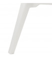 Fauteuil design blanc en plastique Morad