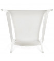Fauteuil design blanc en plastique Morad