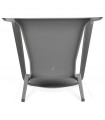 Fauteuil design gris foncé en plastique Morad