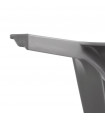 Fauteuil design gris foncé en plastique Morad