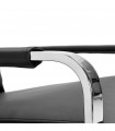Fauteuil design noir en similicuir Adams