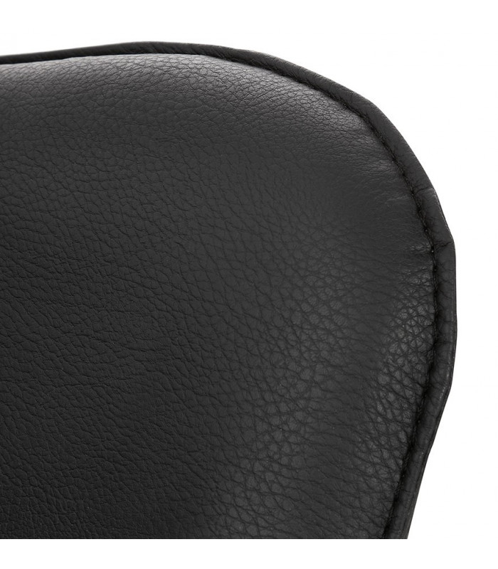 Fauteuil design noir en similicuir Grove