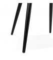 Fauteuil design noir en similicuir Henley