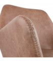 Fauteuil design marron en similicuir Grove