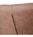 Fauteuil design marron en similicuir Grove