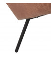 Fauteuil design marron en similicuir Grove