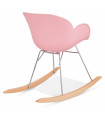 Fauteuil design rose en plastique Firenz