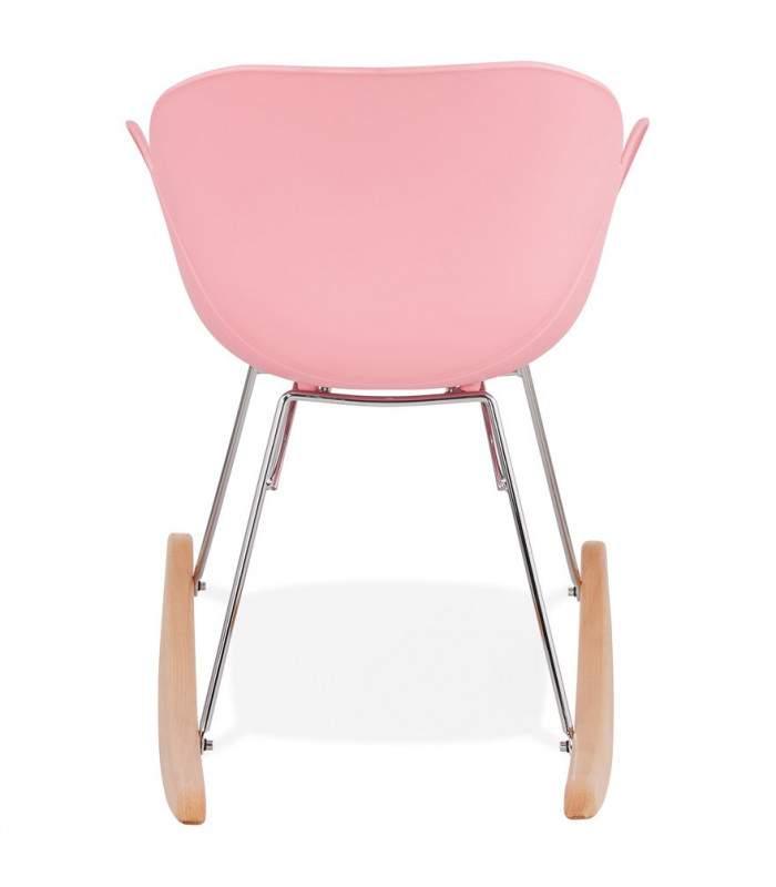 Fauteuil design rose en plastique Firenz