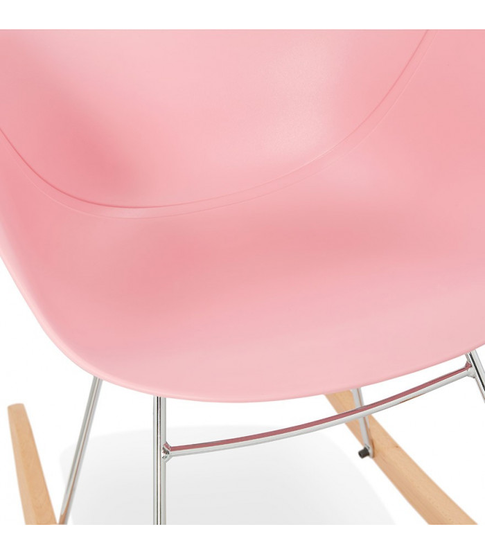 Fauteuil design rose en plastique Firenz