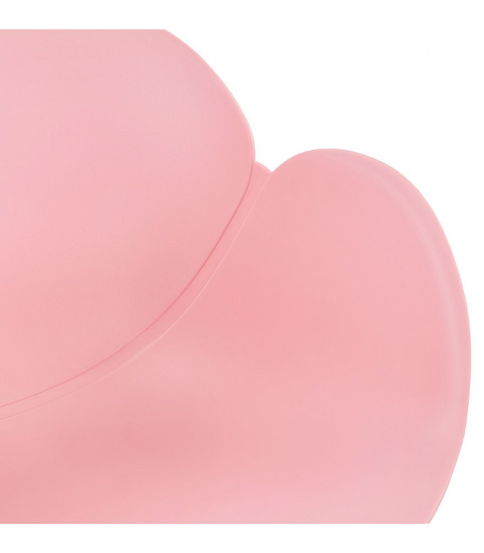 Fauteuil design rose en plastique Firenz