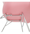 Fauteuil design rose en plastique Firenz