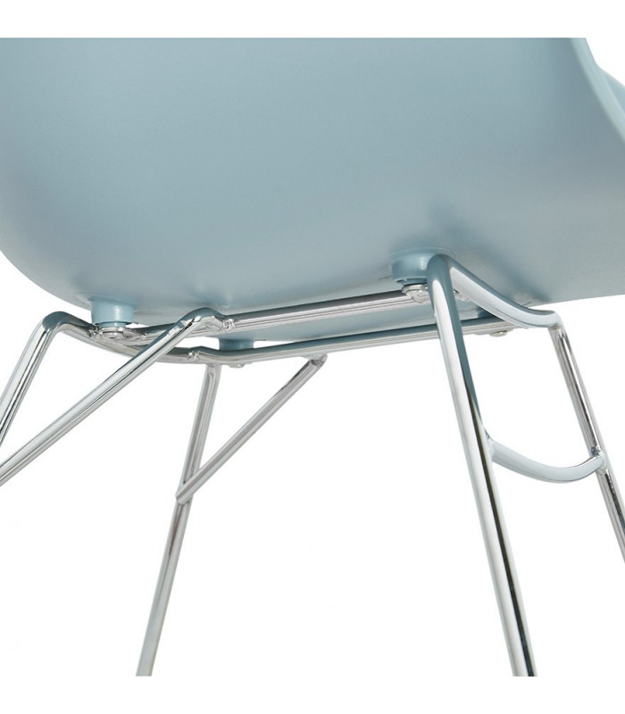 Fauteuil design bleu en plastique Firenz