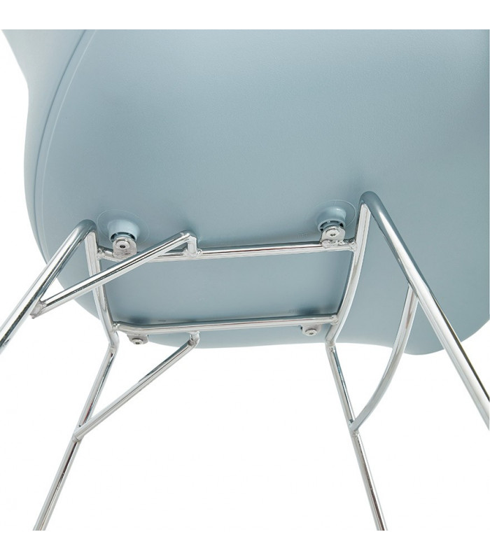 Fauteuil design bleu en plastique Firenz
