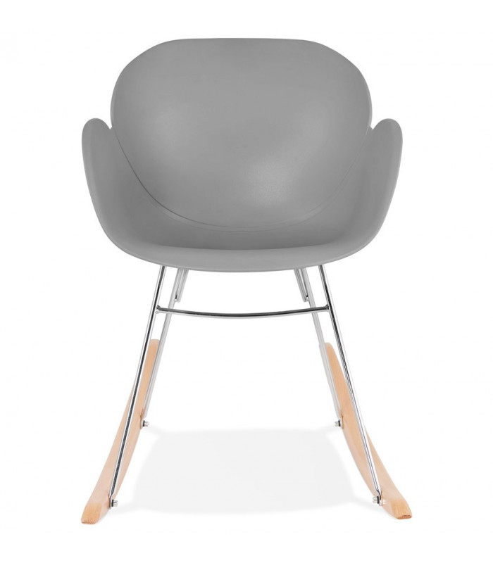 Fauteuil design gris en plastique Firenz