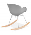 Fauteuil design gris en plastique Firenz