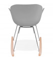 Fauteuil design gris en plastique Firenz