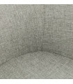Fauteuil design gris en tissu Glimpse