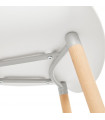 Fauteuil design blanc en plastique Britton
